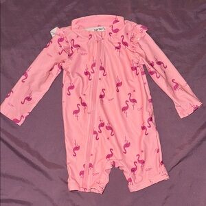 Carter's Pink Flamingo Kids Rash Guard
